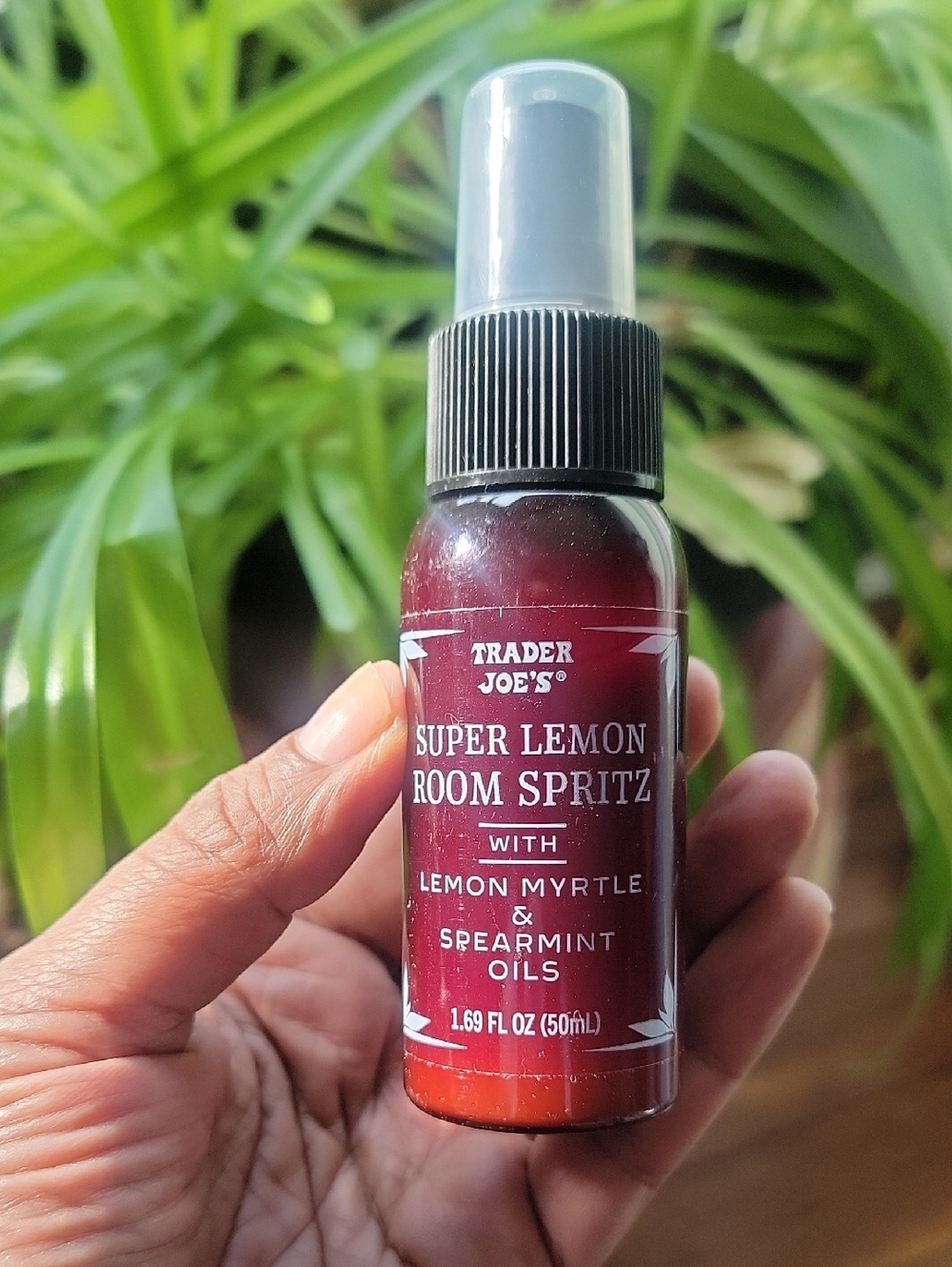 Trader Joe's Super Lemon Room Spritz - Red Bottle